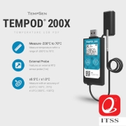 Ultra Low Temperature Data Logger with External RTD Probe "TEMPSEN" Model: TEMPOD 200X
