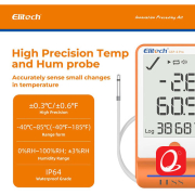 Temperature and Humidity Data Logger "Elitech" Model: GSP-6 Pro