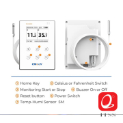 Wireless Temperature and Humidity Data Logger "Elitech" Model: RCW-800W-THE